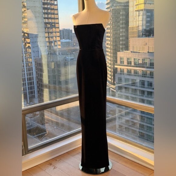 🆕 BRONX & BANCO 🧿 NWOT Florentina Corset Gown, Black Velvet, Sz XS US 2 - Picture 12 of 15